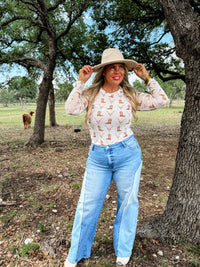 BOOTS & BLOOMS COLLECTION MESH TOPS