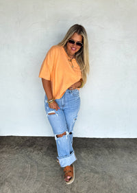 REGAN RAW HEM TEE