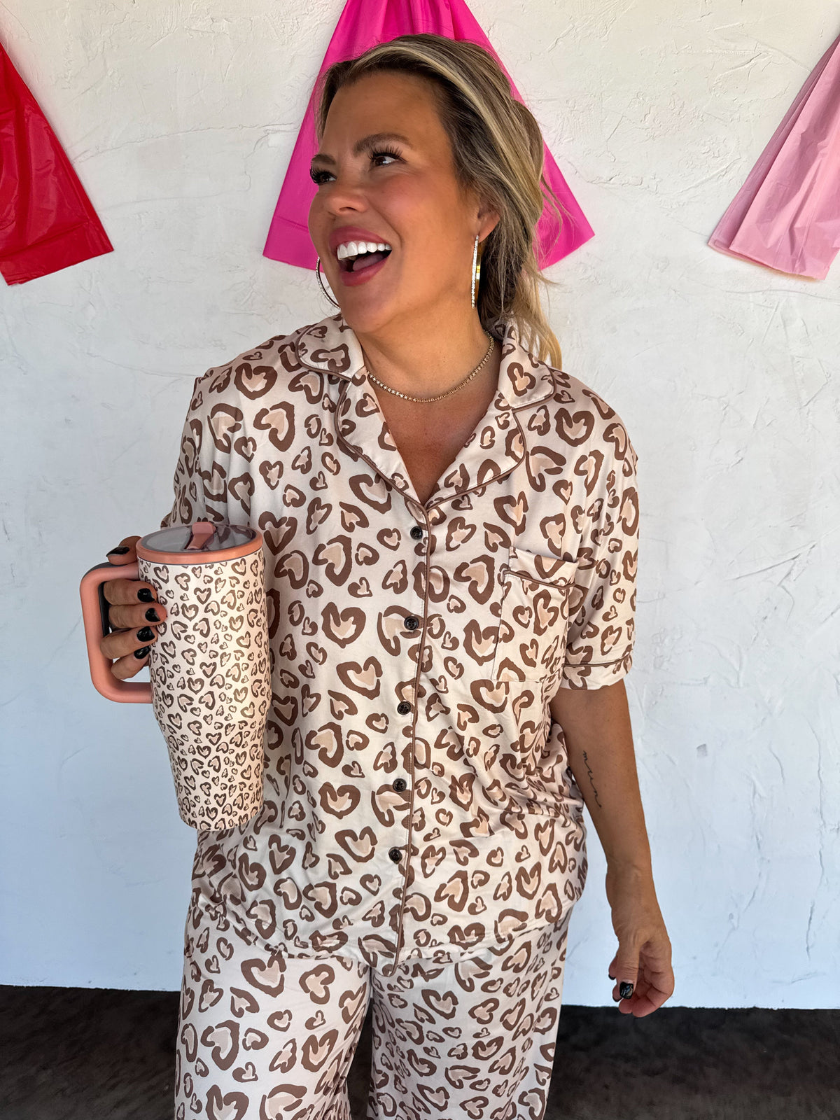 VALENTINES STAINLESS STEEL TUMBLERS