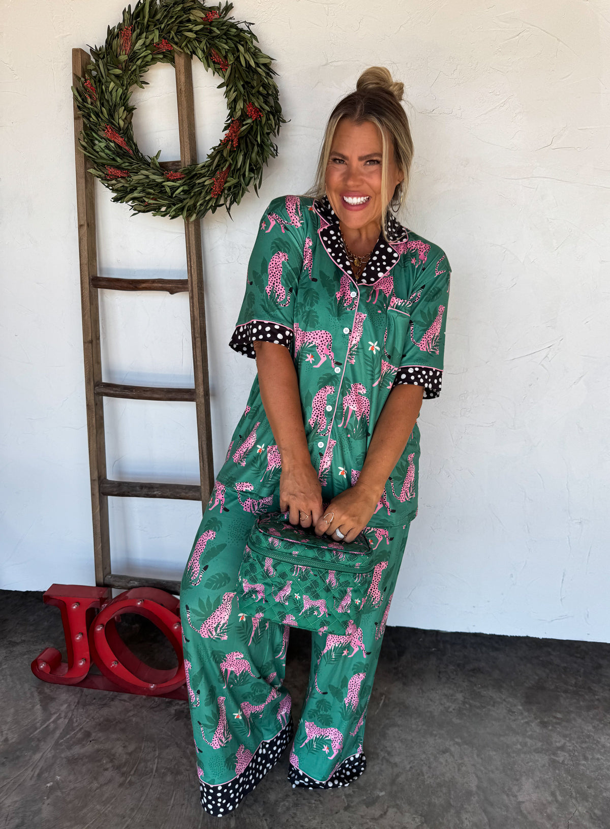 LEOPARD & CHEETAH STAR LUXE PJ SET