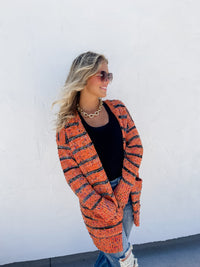 STRIPE MILEY DOT CARDIGAN