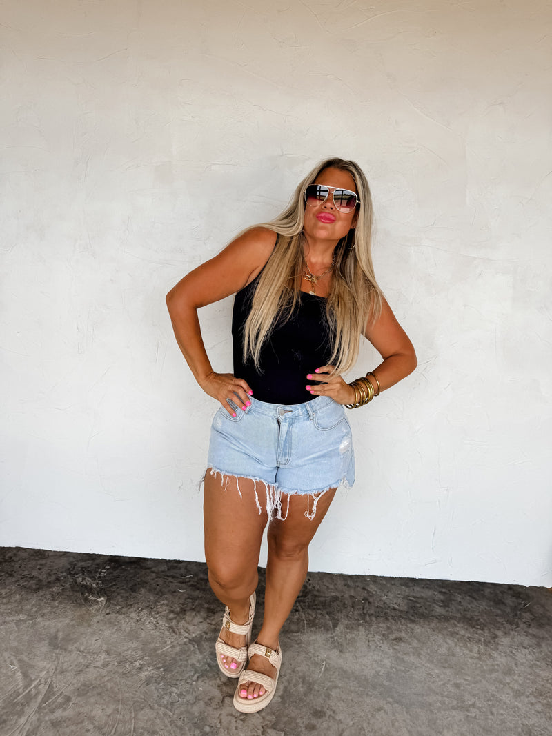 SUNKISSED CUTOFF SHORTS