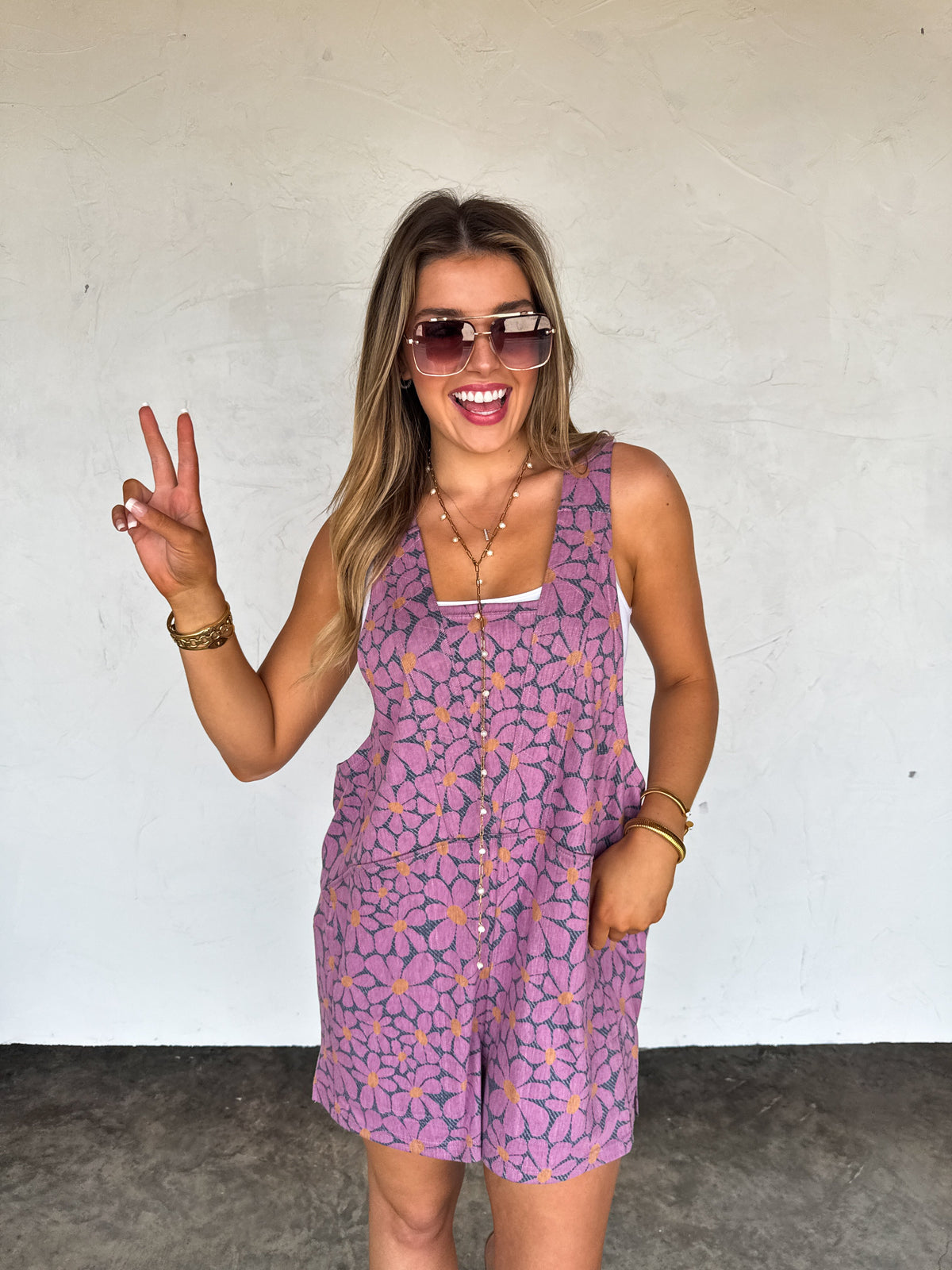 DENIM DAISIES- BEACH PLEASE ROMPER