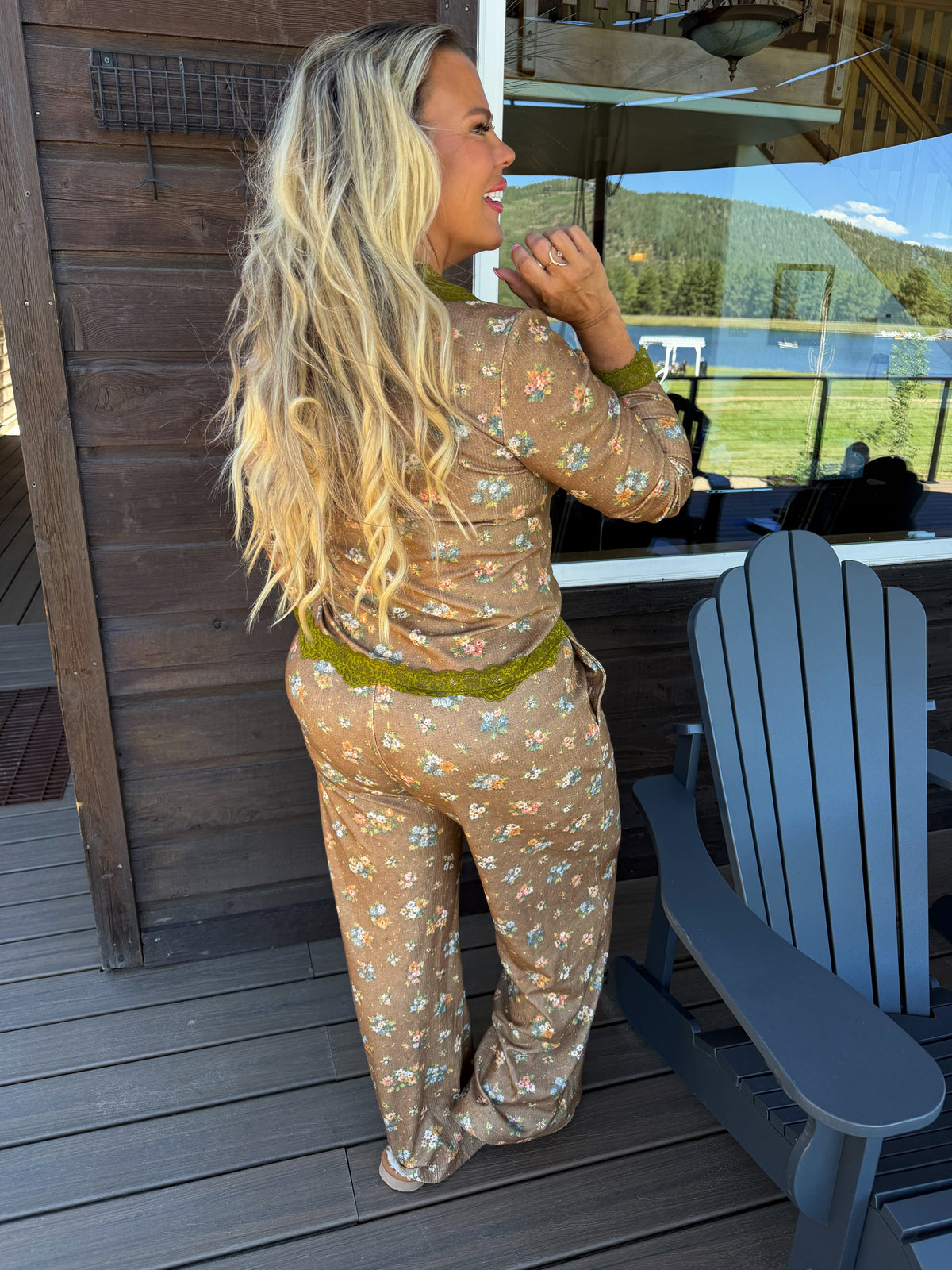 FLORAL & LACE WAFFLE PJS