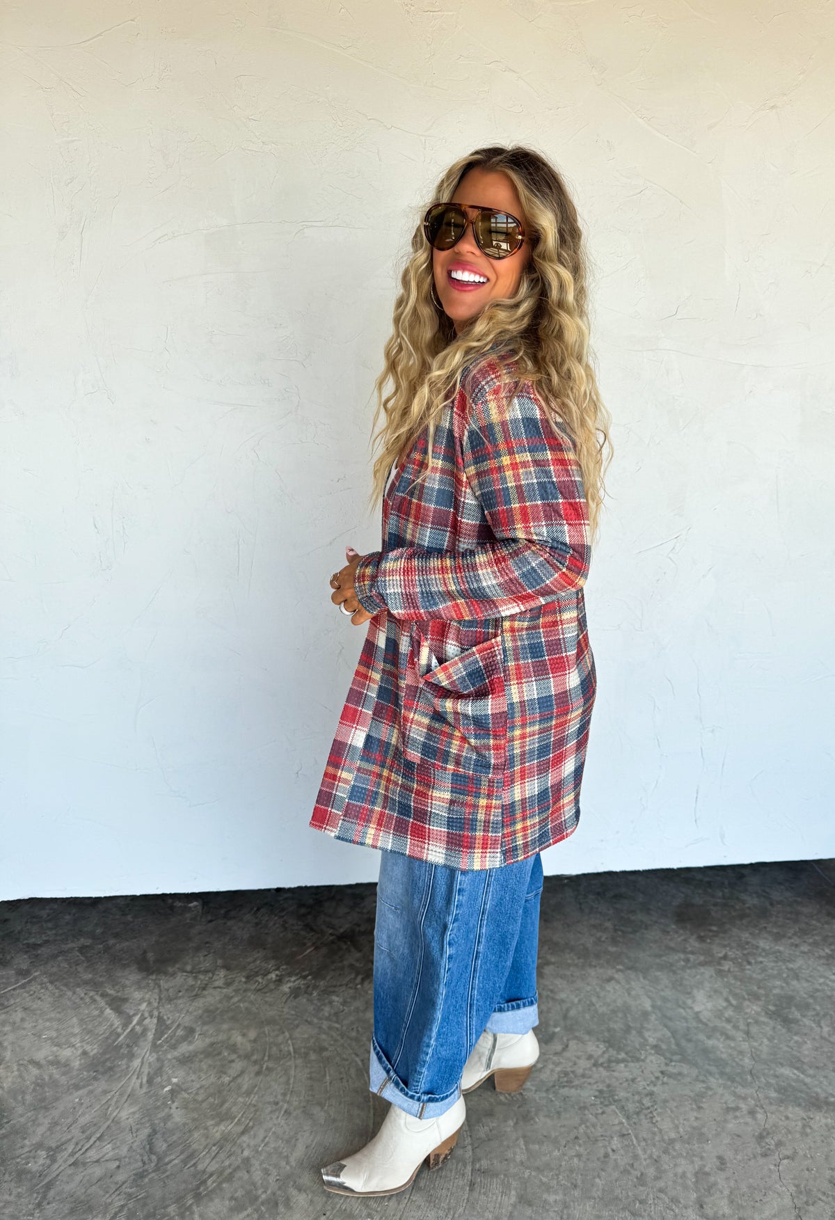 PLAID LOLA CARDIGANS