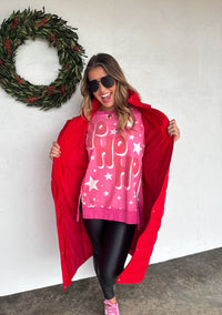 MERRY & HO HO HO CLASSIC CREW PULLOVER