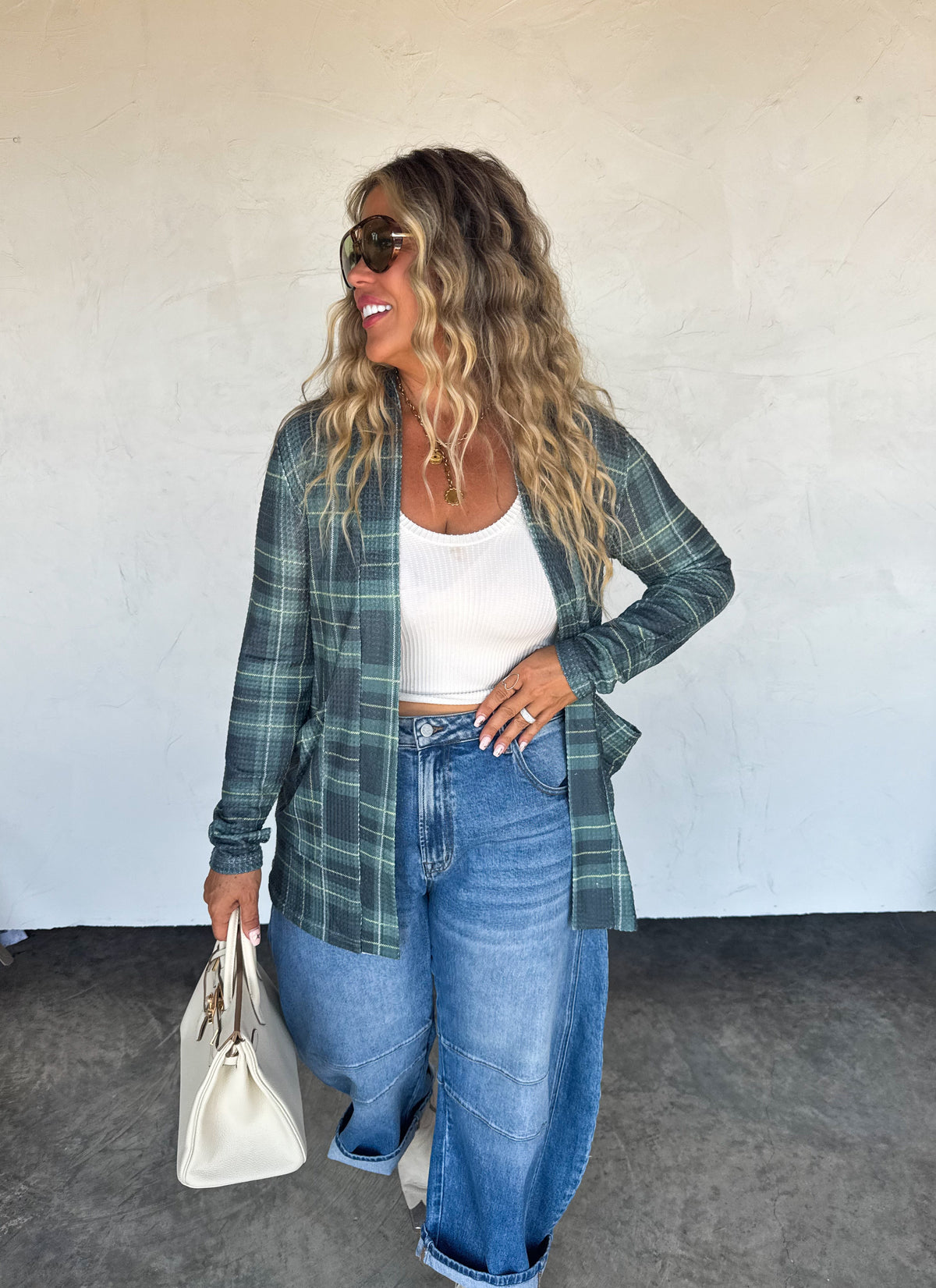 PLAID LOLA CARDIGANS
