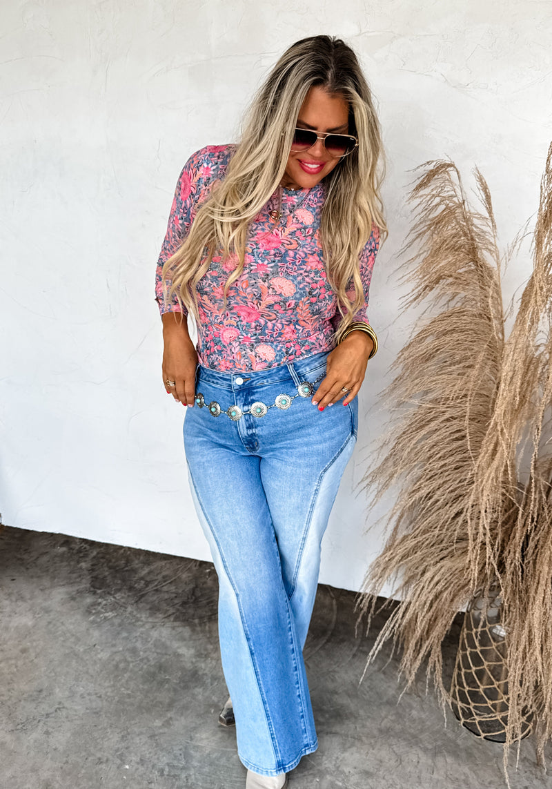 BOOTS & BLOOMS COLLECTION MESH TOPS