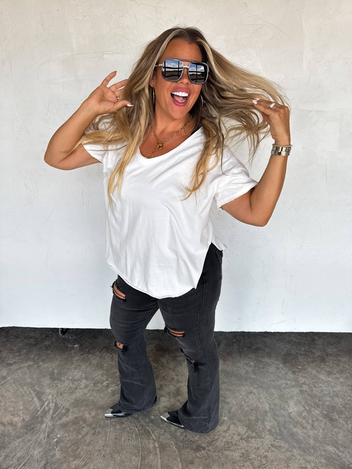 NEW COLORS- ASHLAND STRAIGHT LEG DISTRESSED JEANS