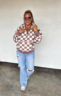CAMO & CHECKER EASY DOES IT PULLOVER