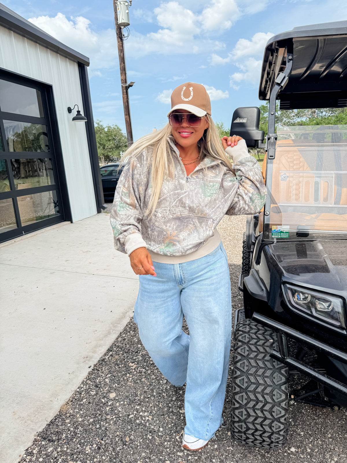 CAMO & CHECKER EASY DOES IT PULLOVER