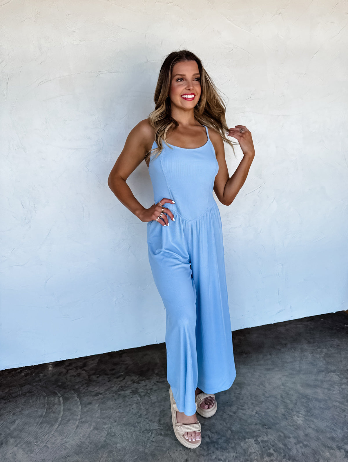 COOPER RIBBED ROMPER