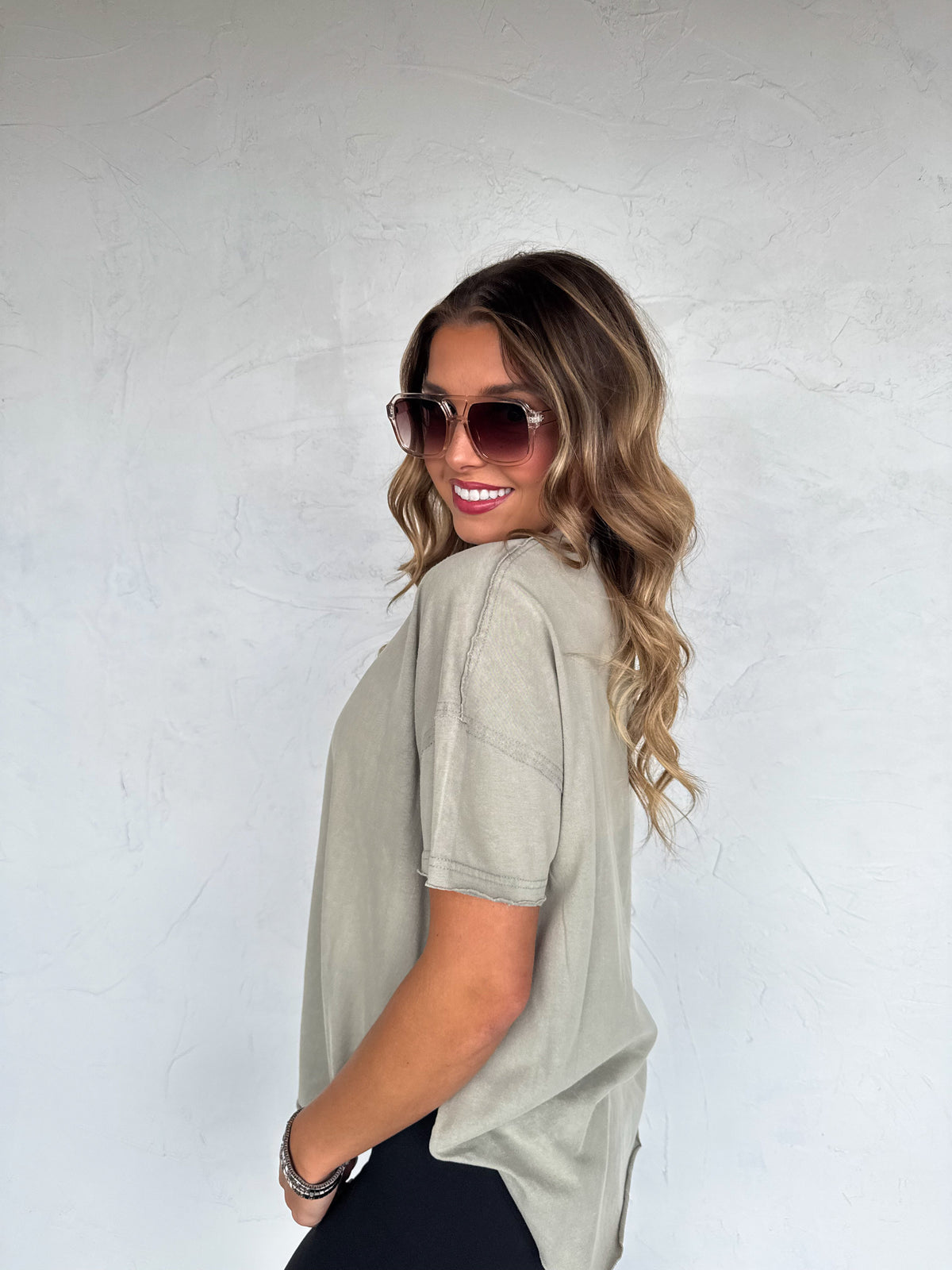 NEW COLORS- JOEY WASHED COTTON BOYFRIEND TEE