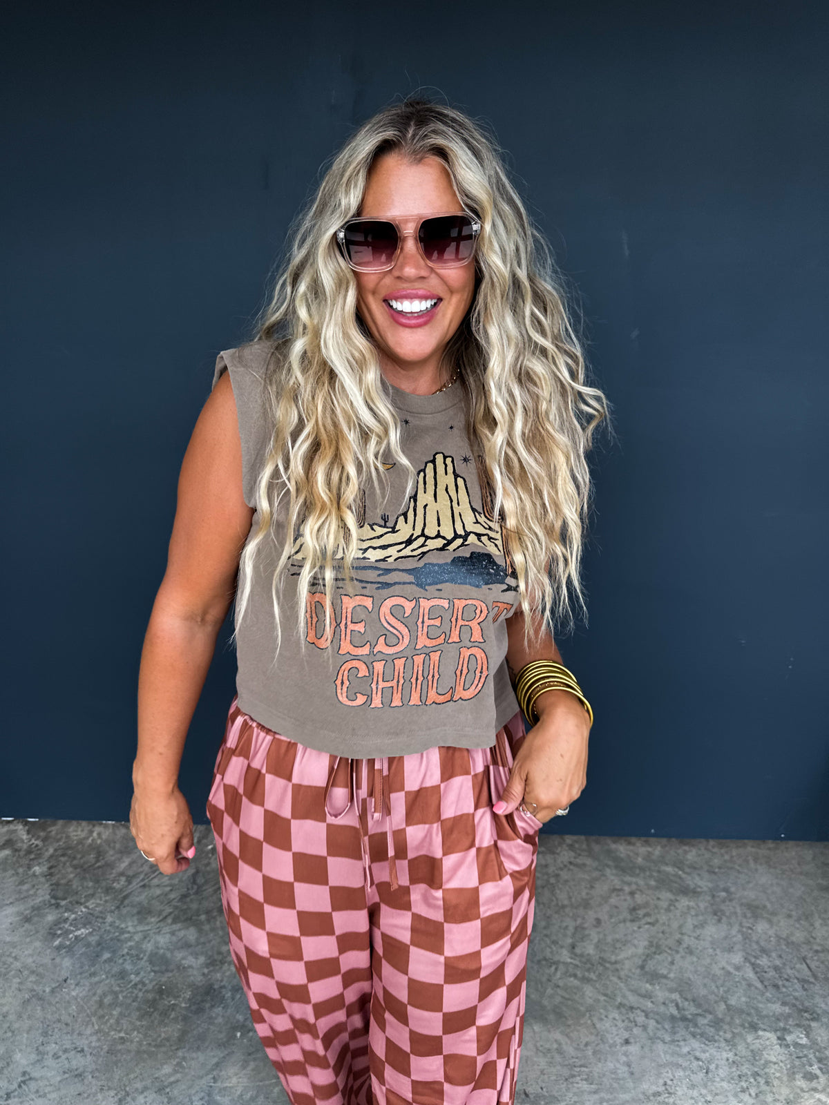 CHECKER POP PANTS