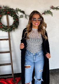 POPPY KNIT POPCORN CARDIGAN