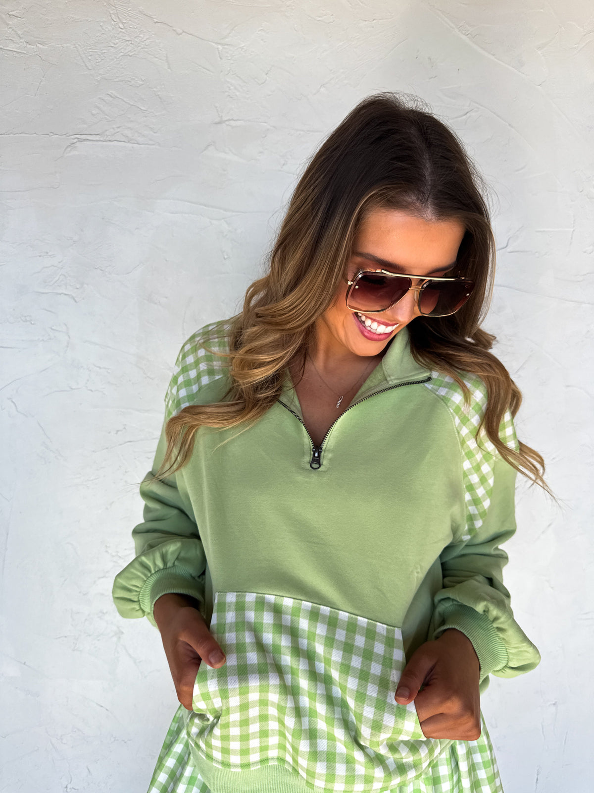 JUST LIVING QUARTER ZIP PULLOVER