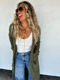 POPPY KNIT POPCORN CARDIGAN