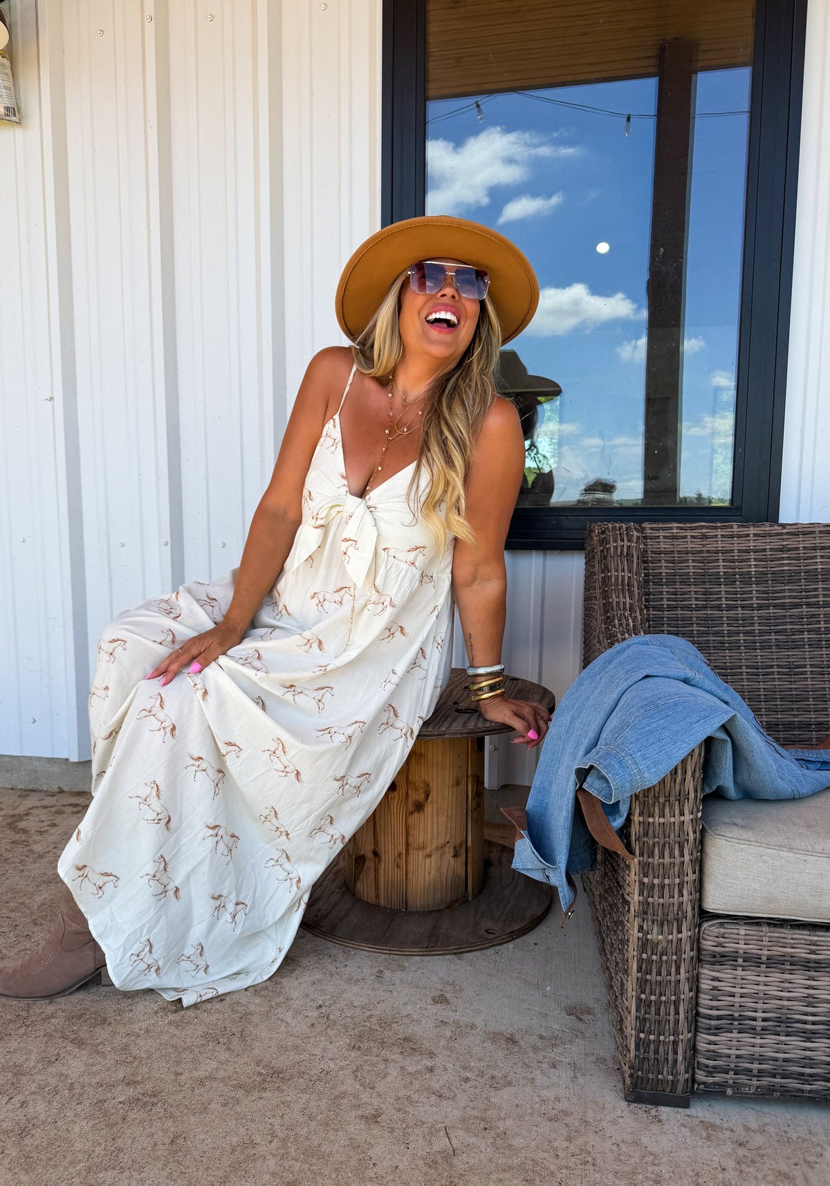 WESTERN CHARM MAXI DRESS