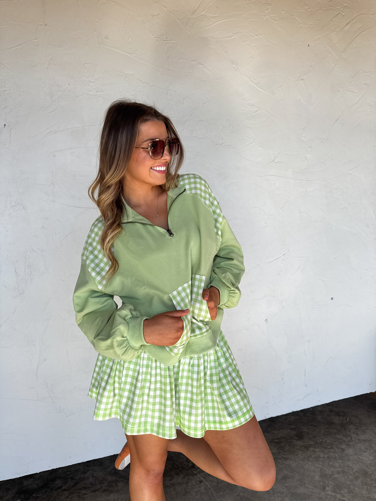 JUST LIVING QUARTER ZIP PULLOVER