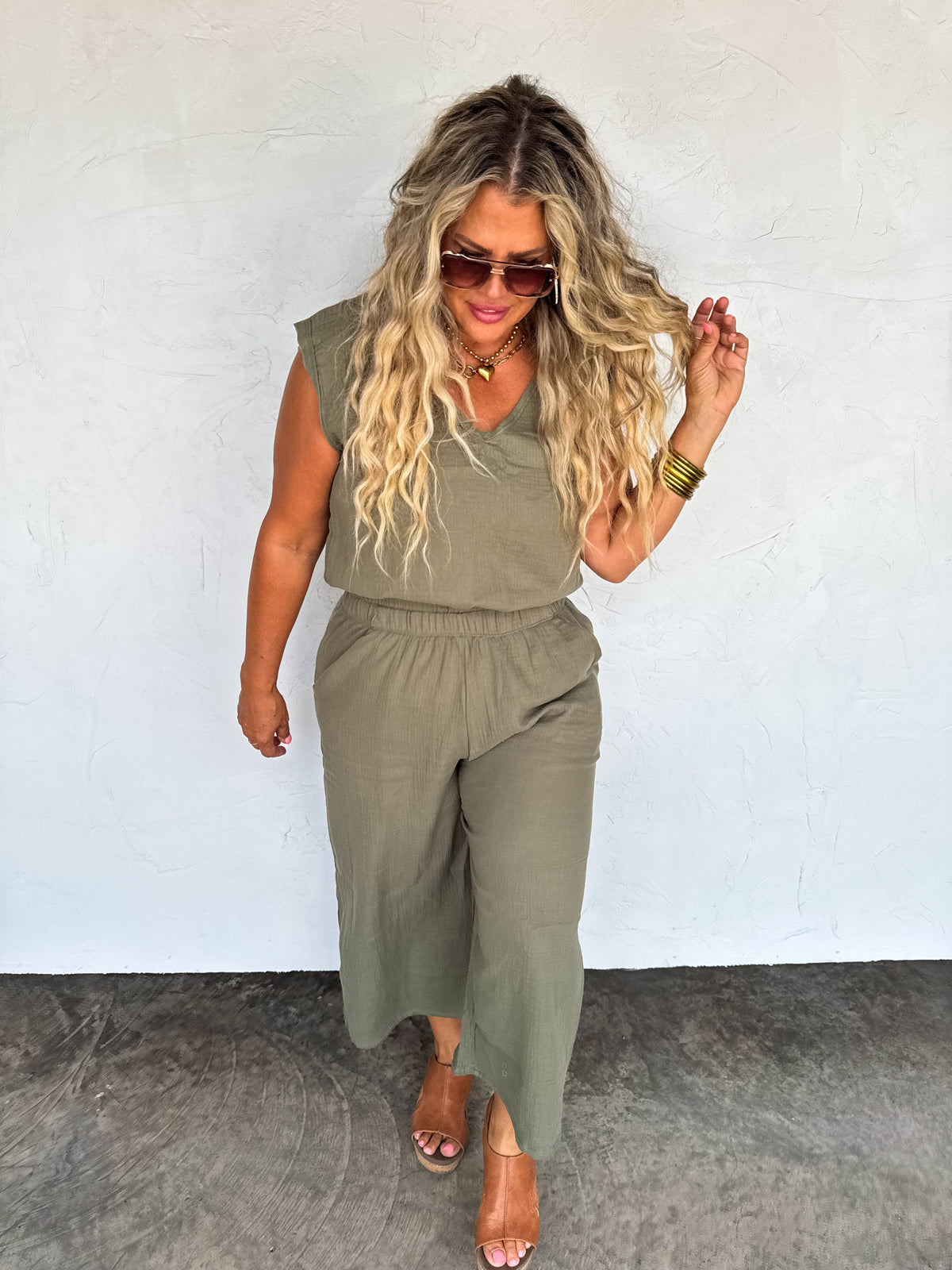 LAURA CROP PANT SET
