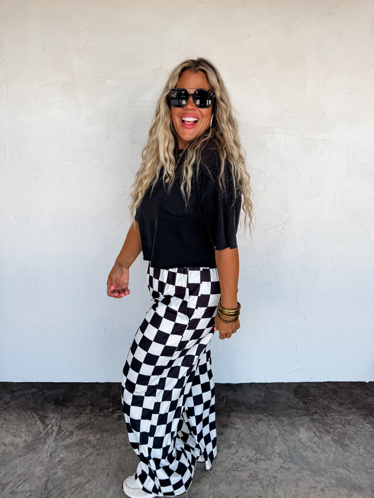 CHECKER POP PANTS
