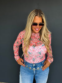 BOOTS & BLOOMS COLLECTION MESH TOPS