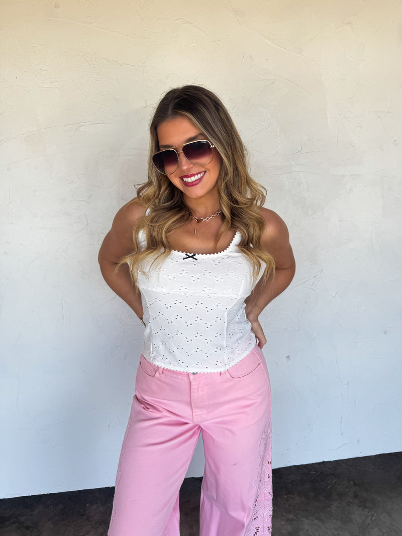 DAISY LANE EYELETT TANK