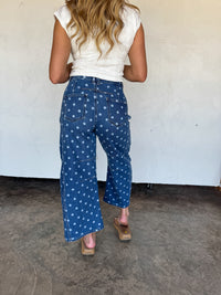 DARLING DOT BARREL JEANS