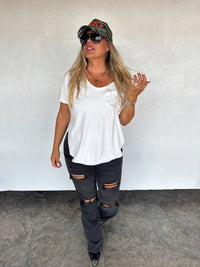 NEW COLORS- ASHLAND STRAIGHT LEG DISTRESSED JEANS