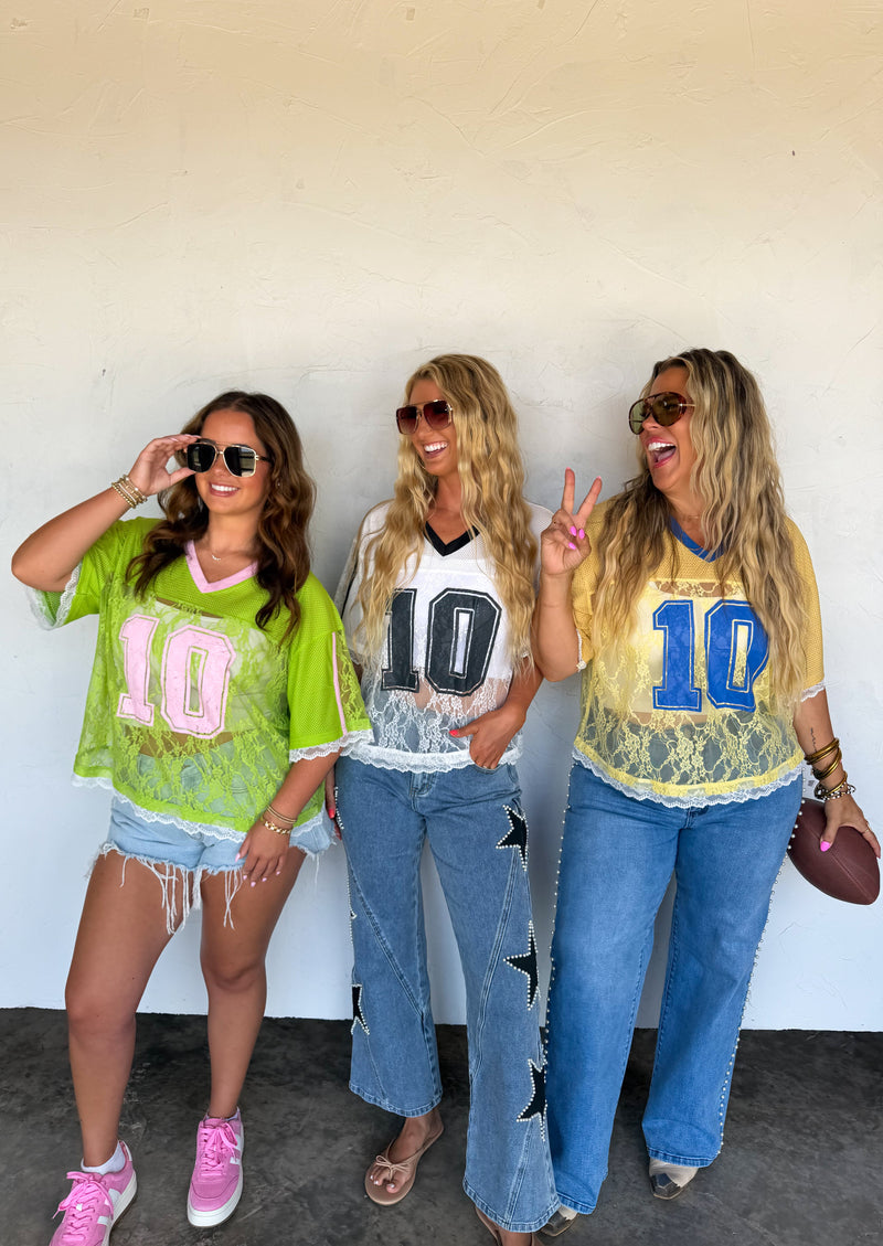 BLEACHER BABE LACE JERSEY