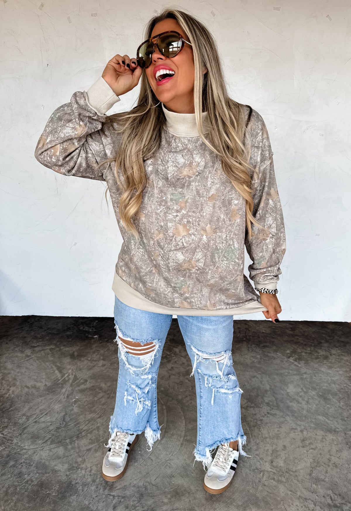 MILLER MOCK NECK SWEATSHIRT