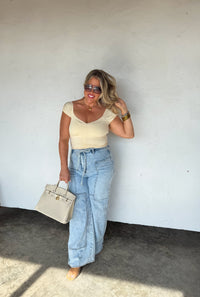 OUT AND ABOUT CAP SLEEVE TOP