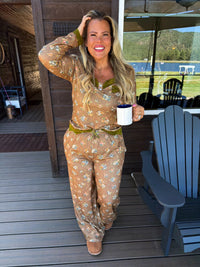 FLORAL & LACE WAFFLE PJS