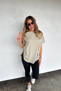 NEW COLORS- JOEY WASHED COTTON BOYFRIEND TEE