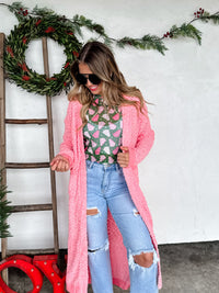 POPPY KNIT POPCORN CARDIGAN