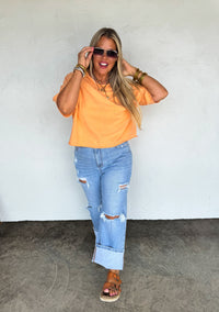 REGAN RAW HEM TEE