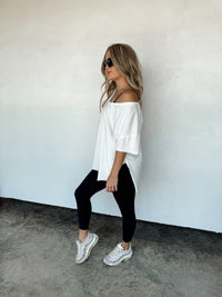 JOEY VNECK WASHED COTTON BOYFRIEND TEE