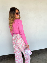 FLORAL & COWBOY MINI PUFF CLUTCH BAG