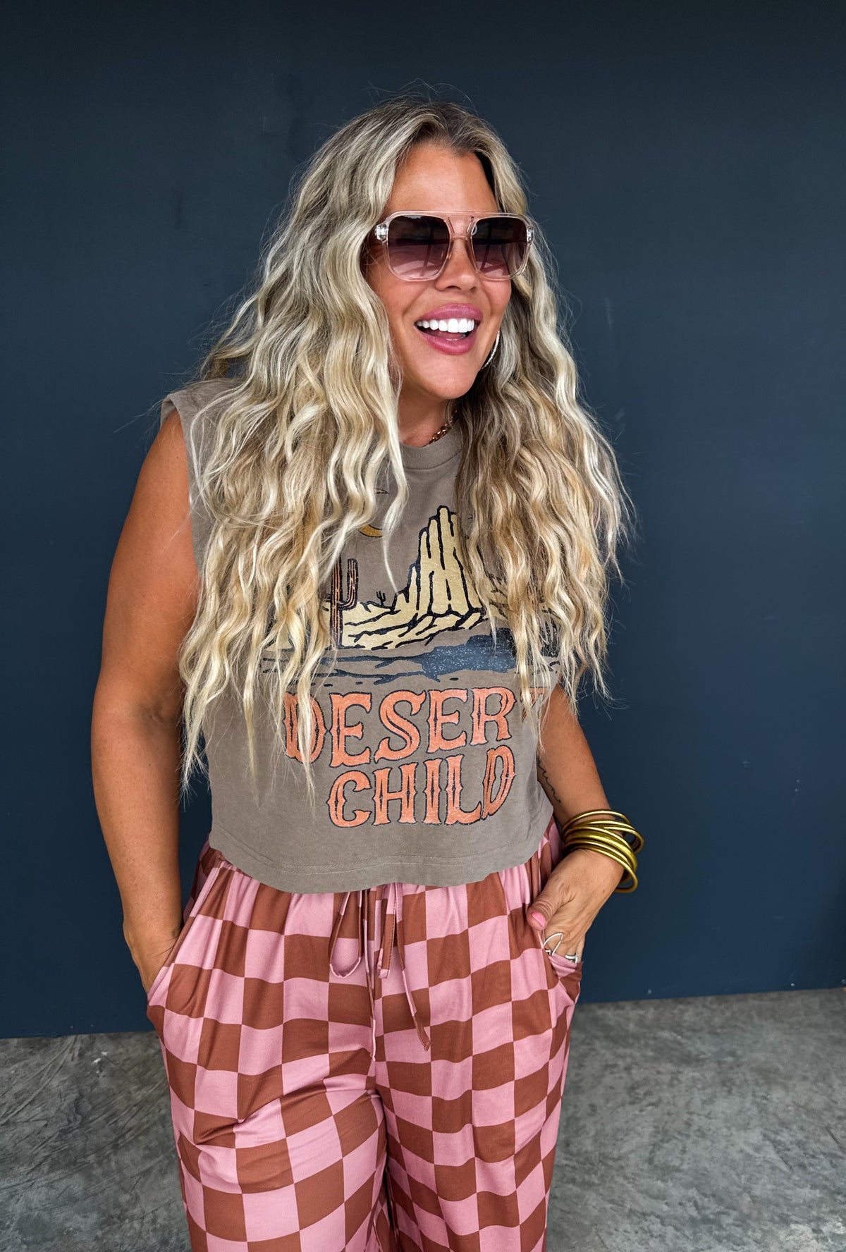 CHECKER POP PANTS