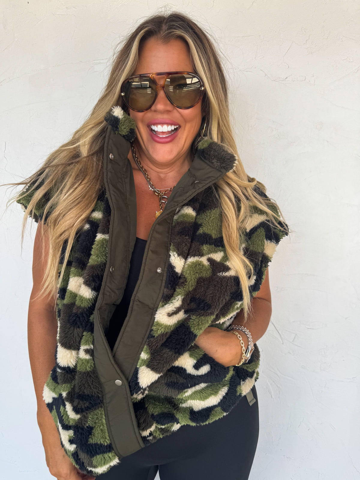 LINDEN SHERPA VEST JACKET