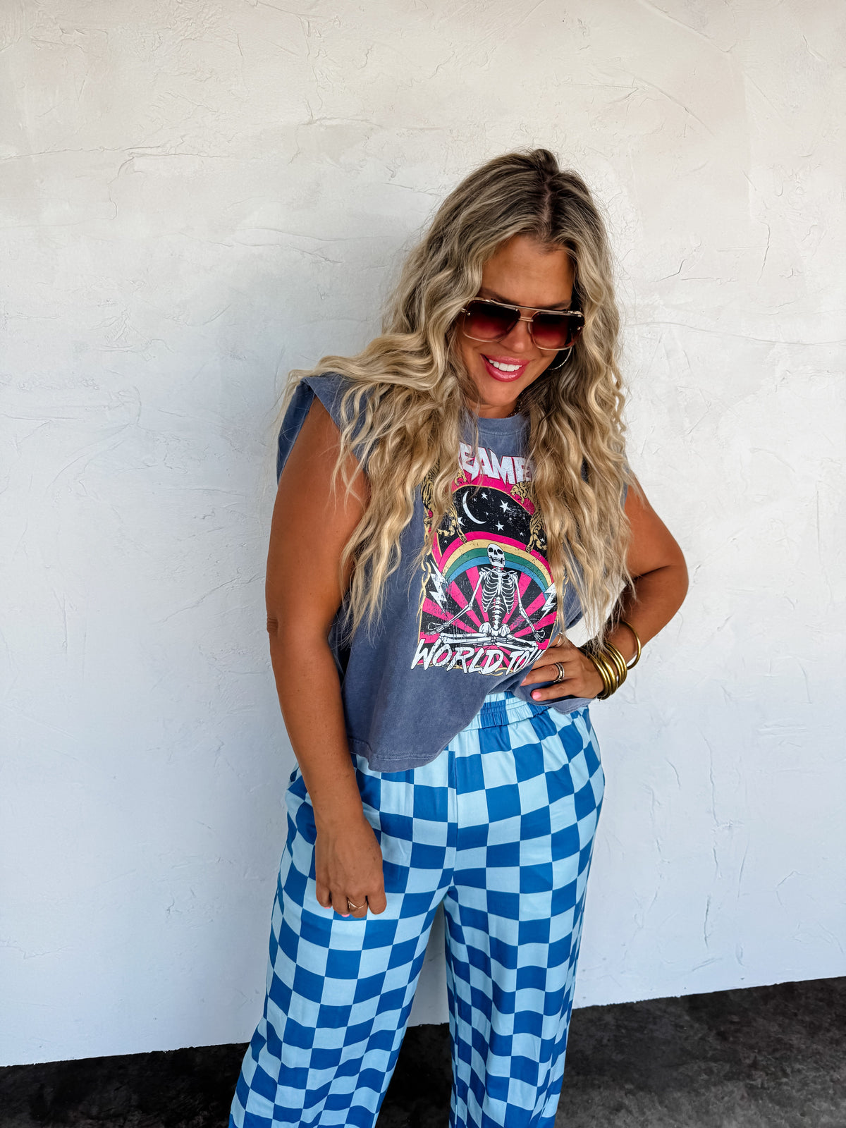 CHECKER POP PANTS
