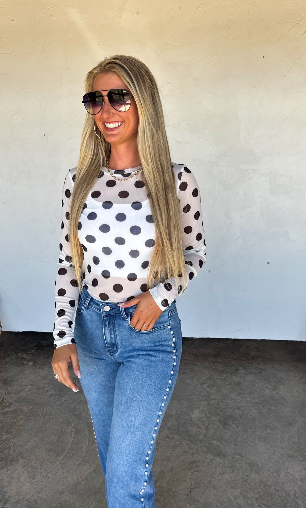 UPTOWN PEARL DENIM JEAN