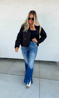 ROSSI CROP TRENCH COAT