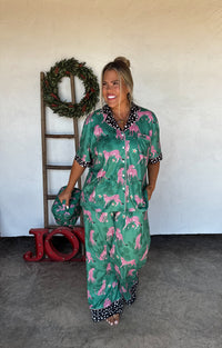 PINK LEOPARD LUXE PJ SET