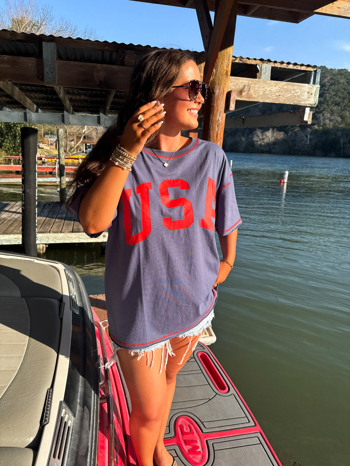 ALL AMERICAN OVERSIZED TEE