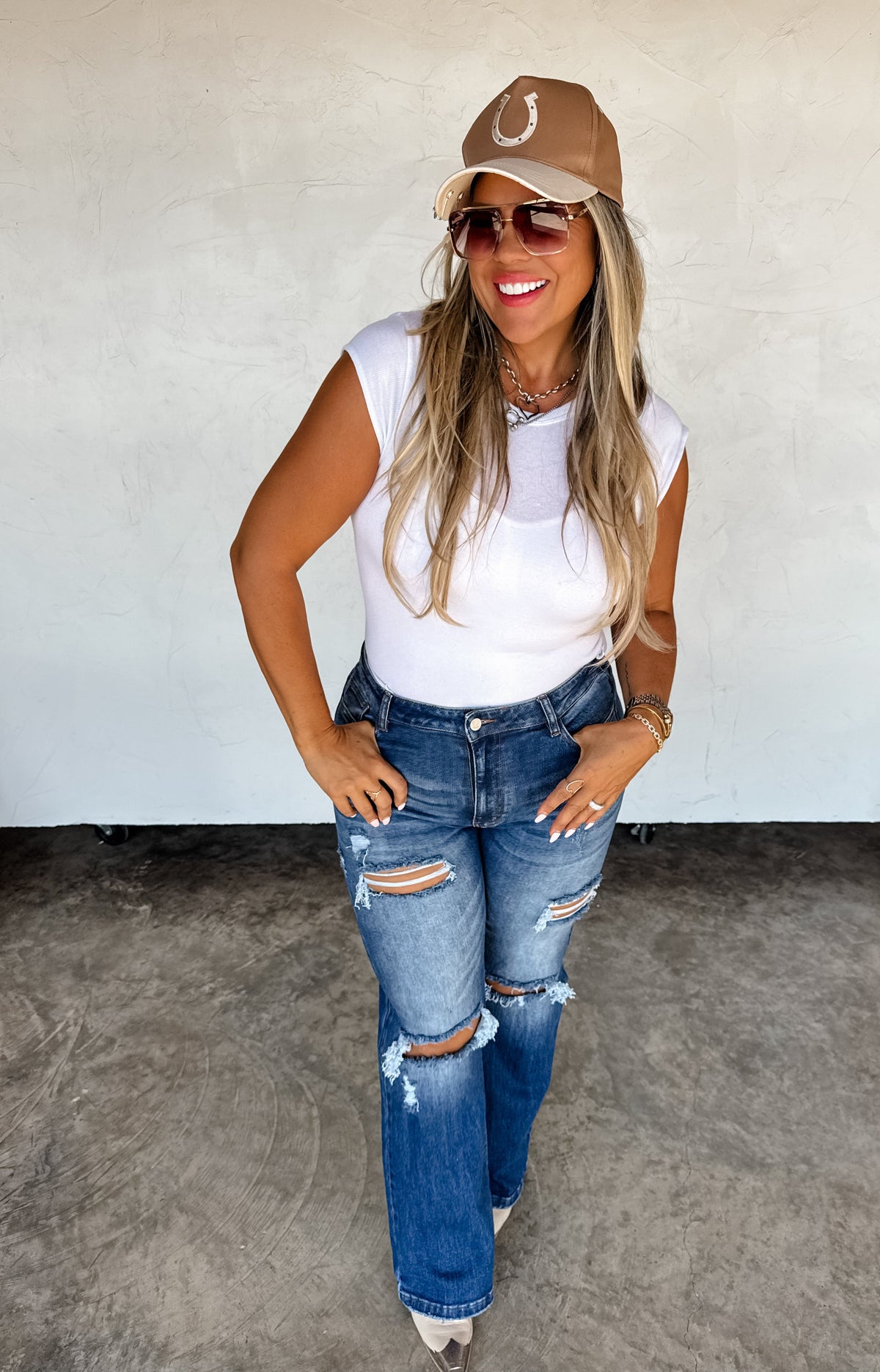 NEW COLORS- ASHLAND STRAIGHT LEG DISTRESSED JEANS