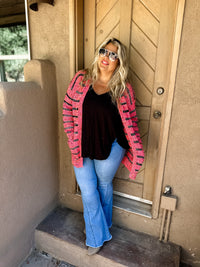 STRIPE MILEY DOT CARDIGAN