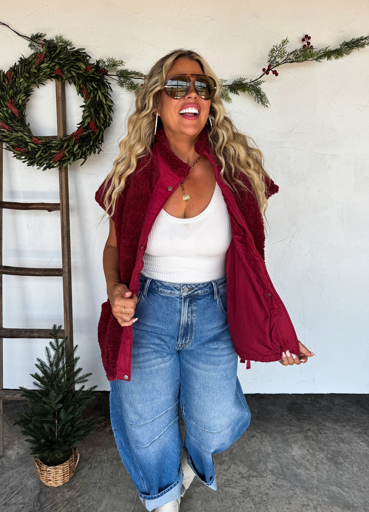 LINDEN SHERPA VEST JACKET