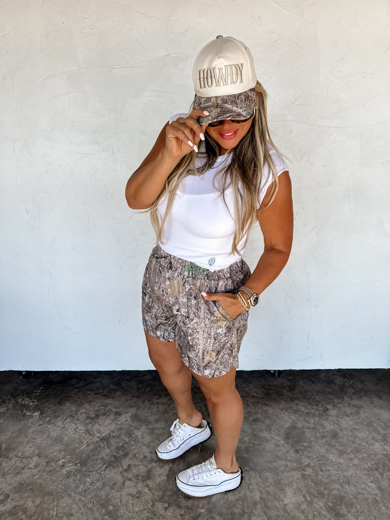 WOODLAND PRINT SHORTS