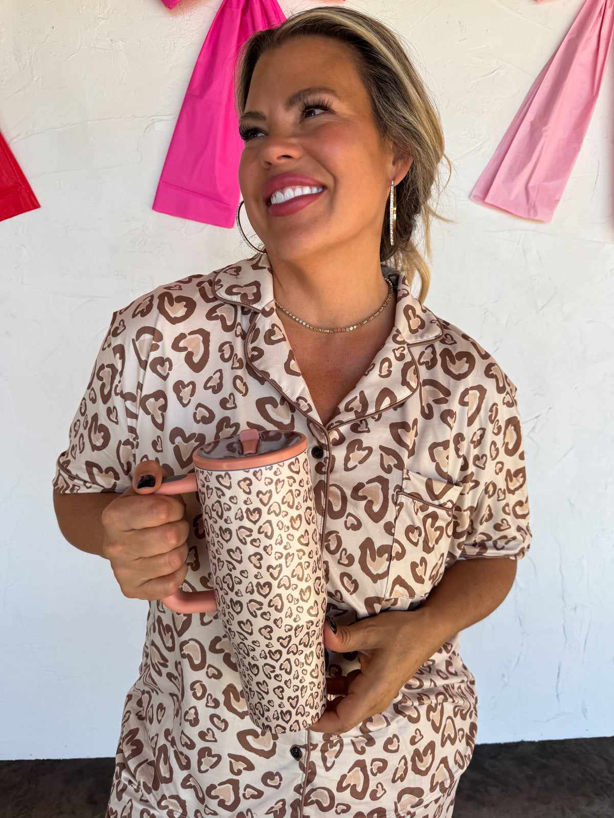 VALENTINES STAINLESS STEEL TUMBLERS